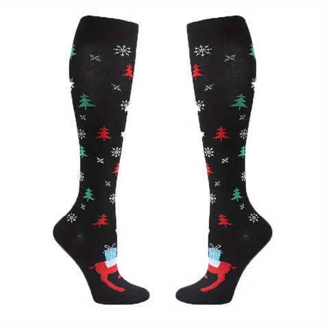 Christmas Compression Socks-6 pairs