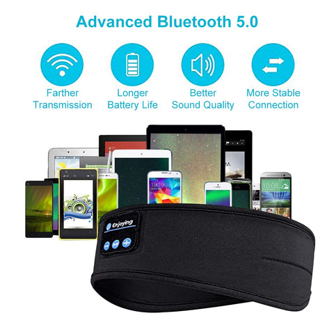 Wireless bluetooth 5.0 Earphones Sleeping Eye Mask