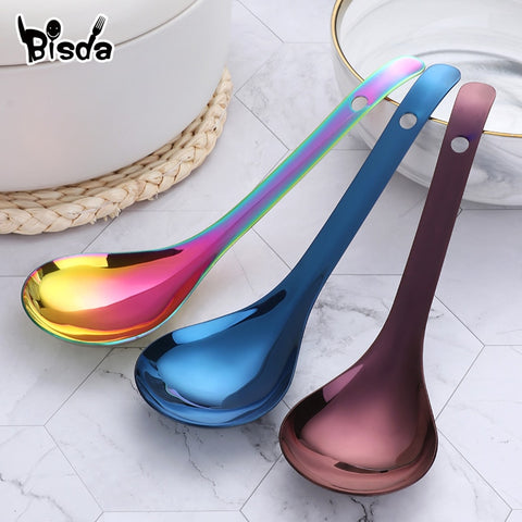 2pcs Large Soup Spoons 18/8 Stainless Steel Soup Ladle.