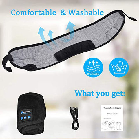 Bluetooth Sleeping Headphones Eye Mask Sleep Headphones