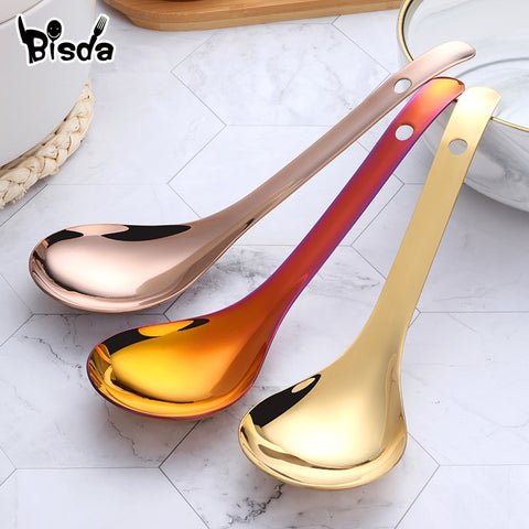 2pcs Large Soup Spoons 18/8 Stainless Steel Soup Ladle.