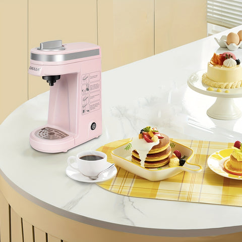 Single Serve Coffee Maker,One Button Operation with Auto Shut-Off