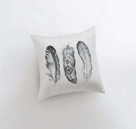 Feathers  Throw Pillow Cover