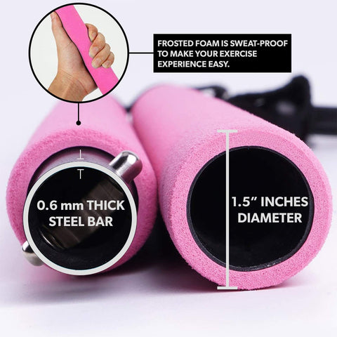 2  Exercise Resistance Bands - 2-Section Sticks