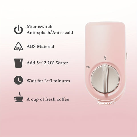 Single Serve Coffee Maker,One Button Operation with Auto Shut-Off