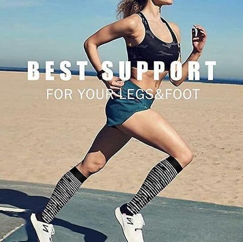 Unisex Compression Socks; 6 Pairs