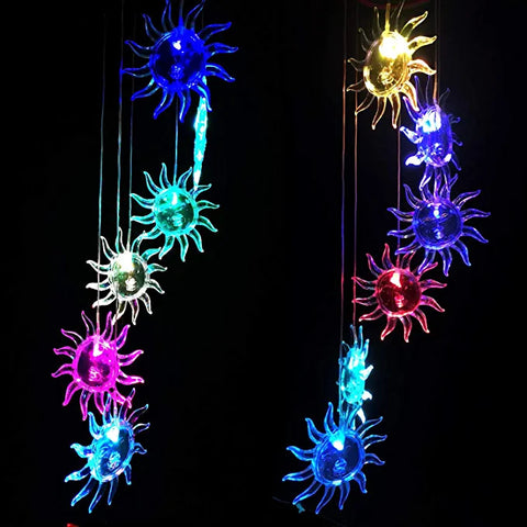 Yard Decor Lights; Solar Butterfly Chimes.