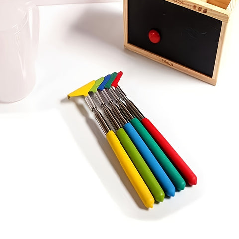1pc Pet Tickle And Stretch Stick For Dog And Cat; Retractable Stick; Assorted Colors.