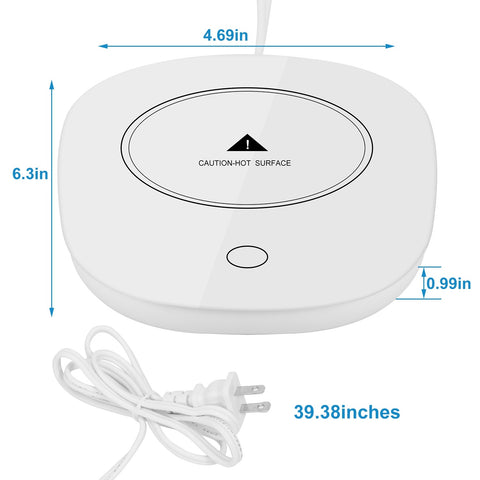 Office Electric Coffee Mug Warmer; Auto Shut Off