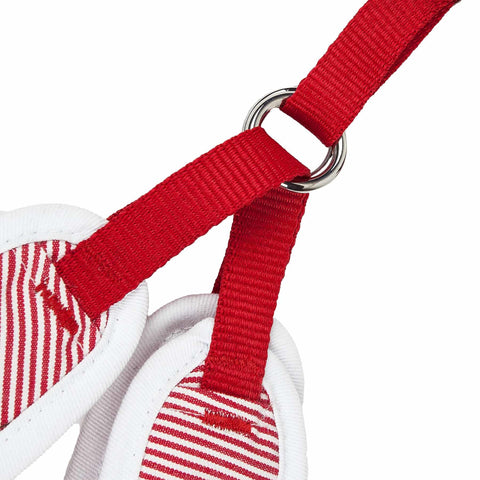2-In-1 Mesh Reversed Adjustable Dog Harness-Leash W/ Fashion Bowtie