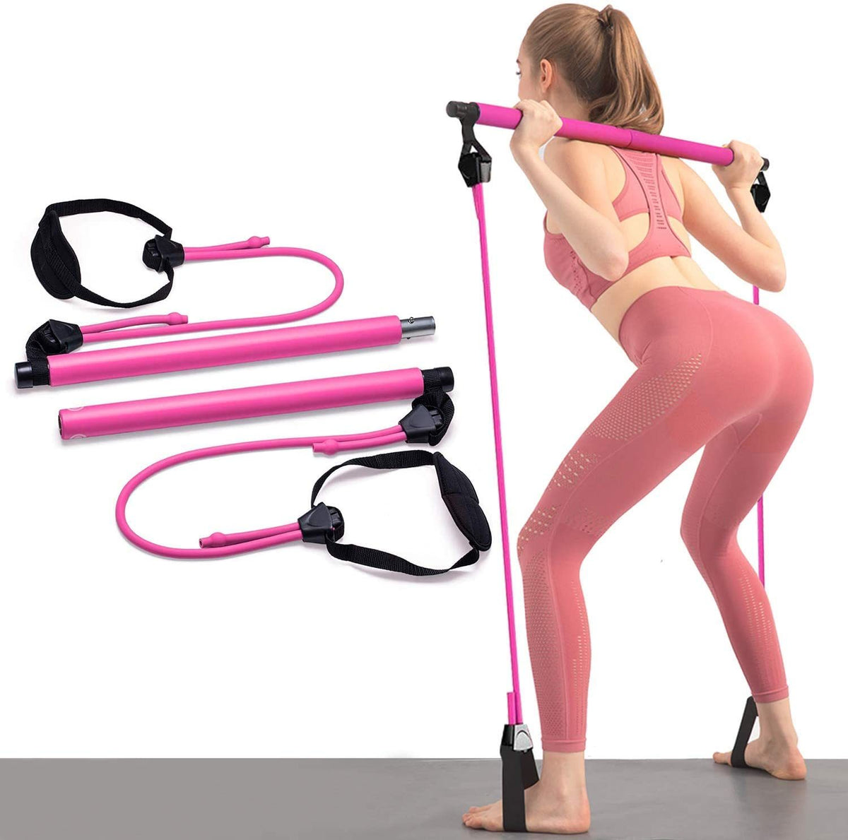 2  Exercise Resistance Bands - 2-Section Sticks