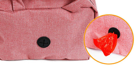 Purse Dog Leash, Accessory Holder and Waste Bag Dispenser