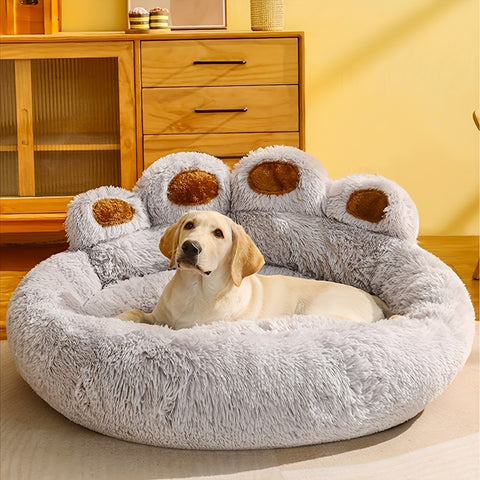 Dog/Cat Bear Paw Shape Comfortable Cozy Beds For Small, Medium,Large Dogs And Cats,