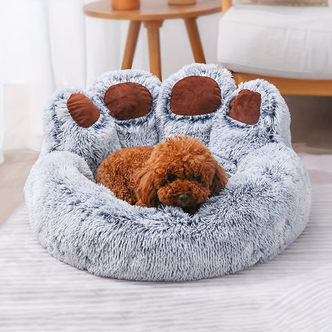 Dog/Cat Bear Paw Shape Comfortable Cozy Beds For Small, Medium,Large Dogs And Cats,