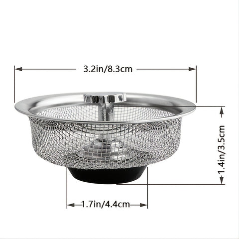 1pc Stainless Kitchen Sink Filter With Plug.