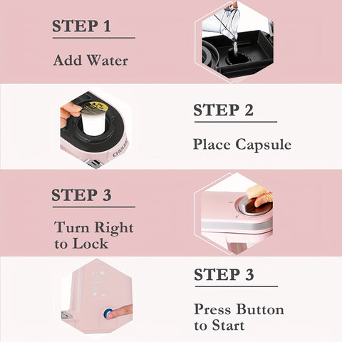 Single Serve Coffee Maker,One Button Operation with Auto Shut-Off