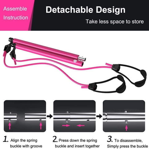 2  Exercise Resistance Bands - 2-Section Sticks