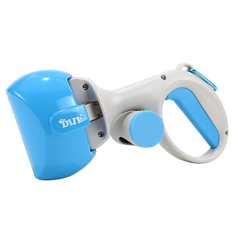 Pet Poop Picker Pick Up Excreta Cleaner Dog Pooper Scoopers Excrement Shovel Portable Pet Feces Clip with Garbage Bag Collector