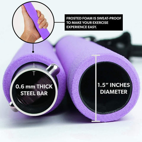 2  Exercise Resistance Bands - 2-Section Sticks